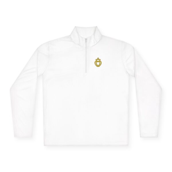 Entwined Twin Hearts Quarter-Zip Pullover (W) - Image 4