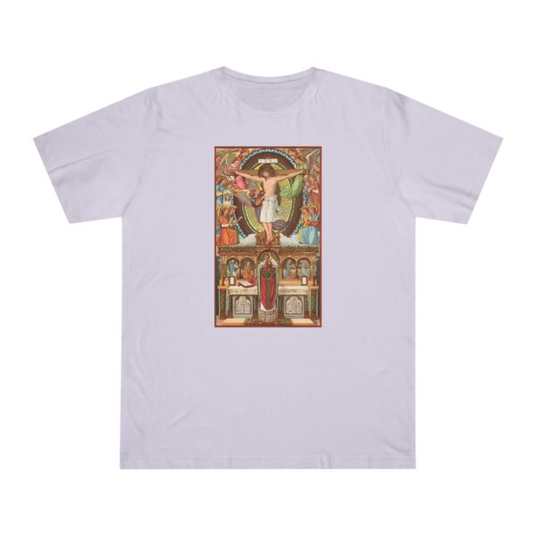 Consecration Aged Painting Motif Front Print Deluxe T-shirt (W) - Image 9