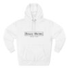 Douay Rheims Front Black Print Three-Panel Fleece Hoodie (W) - Image 5