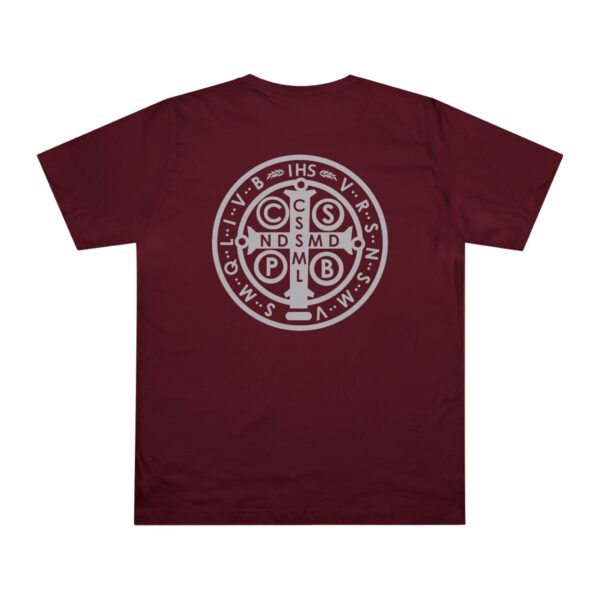 St. Benedict Medal Front/Back Print Deluxe T-shirt (W) - Image 2