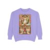 Consecration Aged Painting Motif Front Print Unisex Garment-Dyed Sweatshirt (W) - Image 14