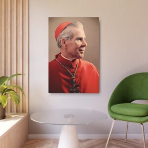 Venerable Fulton Sheen Metal Art Sign