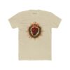 Most Sacred Heart of Jesus Front Print Cotton Crew Tee (M)