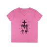 Miraculous Medal Front Print Ladies' V-Neck T-Shirt (W) - Image 10