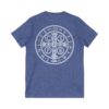 St. Benedict Medal Front/Back Print Jersey Short Sleeve V-Neck Tee (W) - Image 10