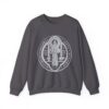 St. Benedict Medal Front/Back Print Heavy Blend™ Crewneck Sweatshirt (W) - Image 8