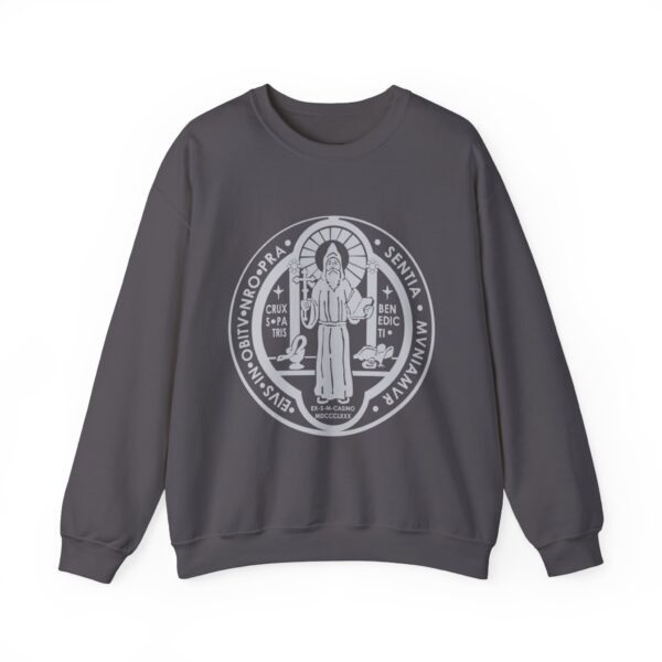 St. Benedict Medal Front/Back Print Heavy Blend™ Crewneck Sweatshirt (W) - Image 8