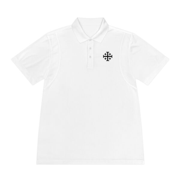 Jerusalem Cross Men's Sport Polo Shirt - Image 4