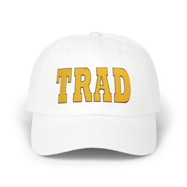 TRAD Black Outlined Gold Embroidered Classic Cap - Image 5