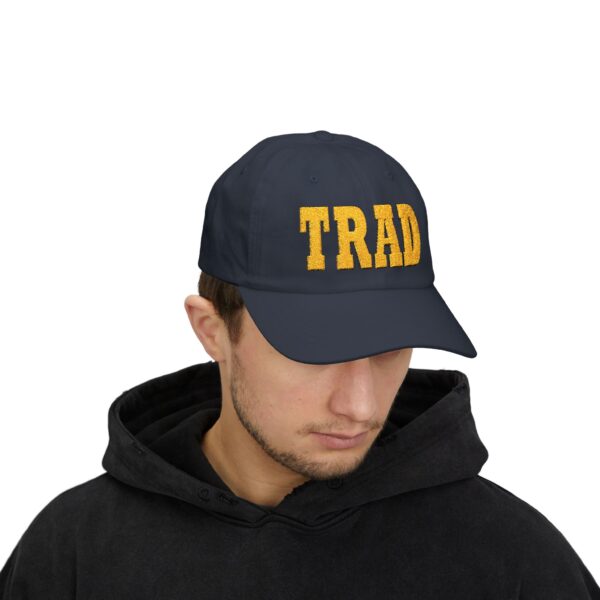 TRAD Black Outlined Gold Embroidered Classic Cap - Image 3