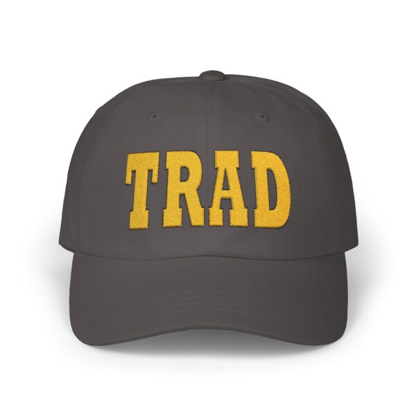 TRAD Black Outlined Gold Embroidered Classic Cap - Image 7