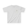 Entwined Twin Hearts Small Left Chest / Sacred Heart of Jesus Large Back Print Kids Heavy Cotton™ Tee - Image 4