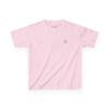 Entwined Twin Hearts Small Left Chest / Sacred Heart of Jesus Large Back Print Kids Heavy Cotton™ Tee - Image 6