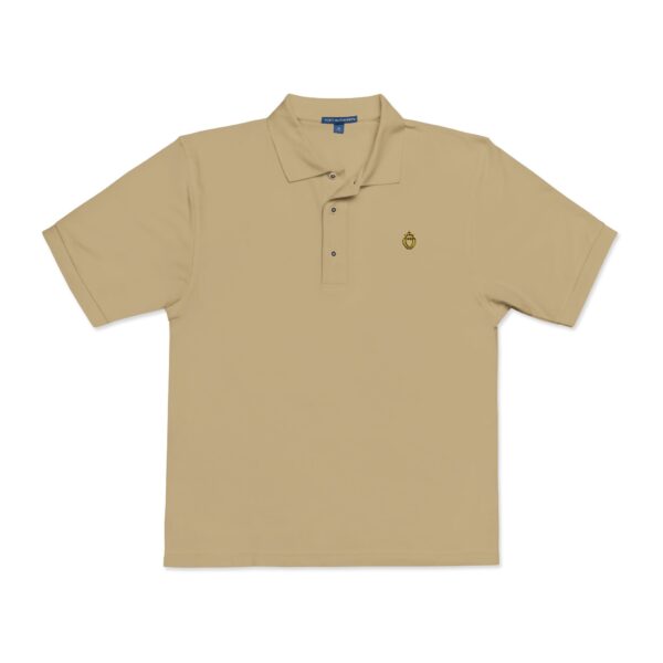 Embroidered Entwined Twin Hearts Polo Shirt