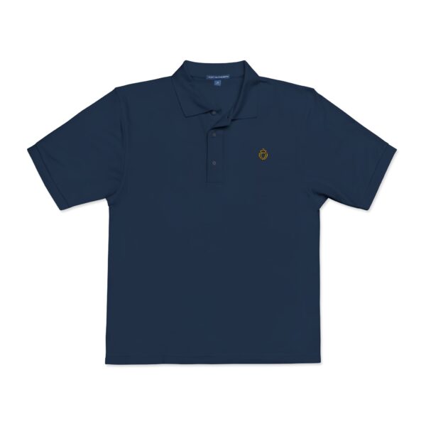 Embroidered Entwined Twin Hearts Polo Shirt - Image 5