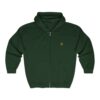 Embroidered Entwined Twin Hearts Heavy Blend™ Full Zip Hooded Sweatshirt (M) - Image 5