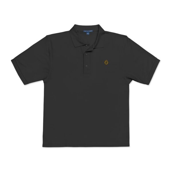 Embroidered Entwined Twin Hearts Polo Shirt - Image 2