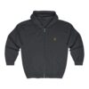 Embroidered Entwined Twin Hearts Heavy Blend™ Full Zip Hooded Sweatshirt (M)