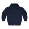 Embroidered Entwined Twin Hearts Heavy Blend™ Full Zip Hooded Sweatshirt (M) - Image 6