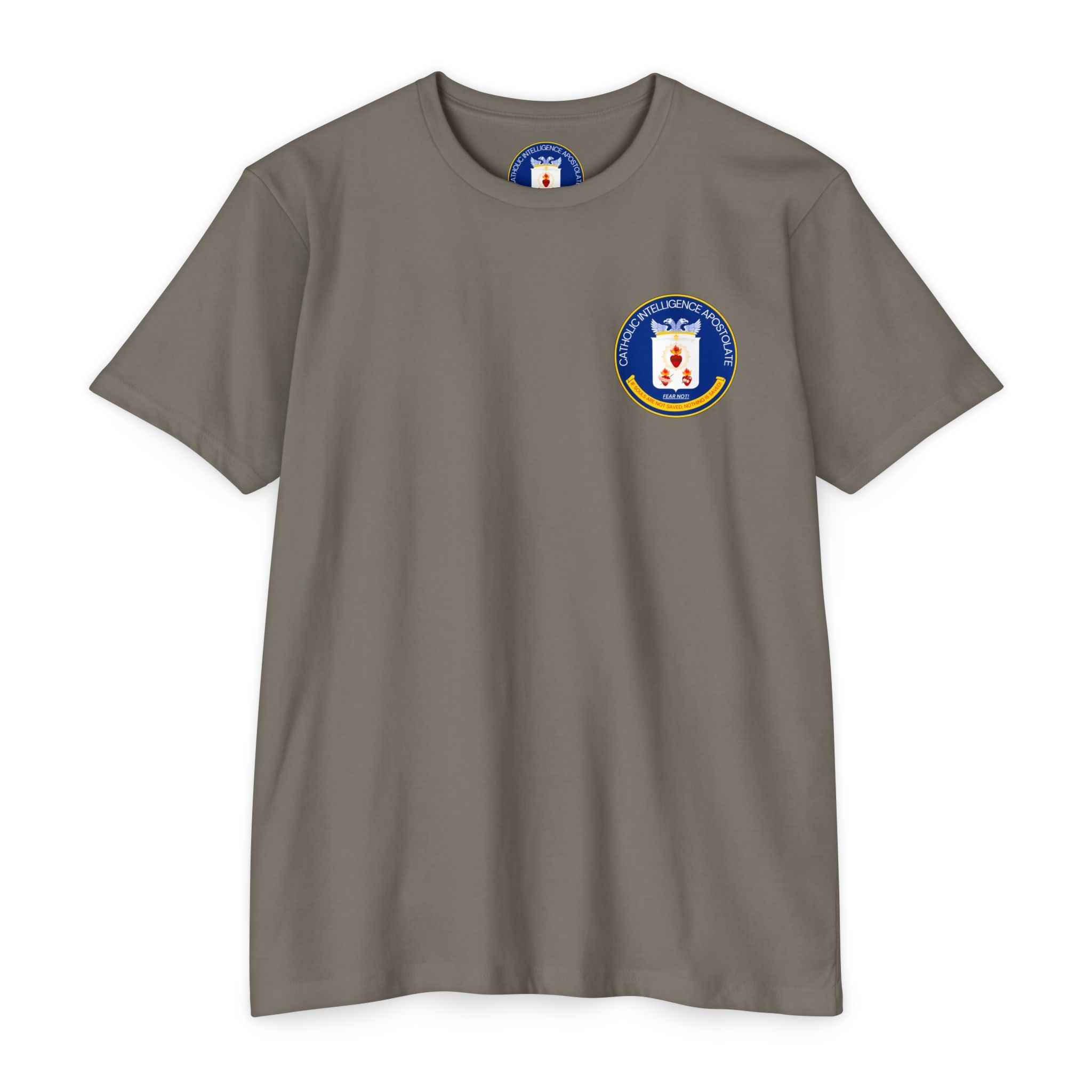 Catholic Intenlligence Apostolate Front & Back Print Unisex CVC Jersey T-shirt - Image 5